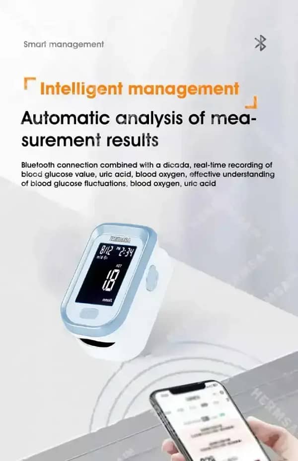 Hermsa™ Precision Noninvasive Bluetooth Blood Glucose