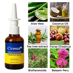 Cvreoz® Herbal Hemorrhoid Treatment Anal Spray Pro