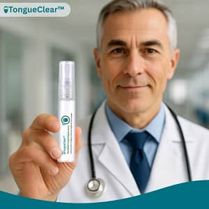 TongueClear™ | Relieves sore tongue and white coating