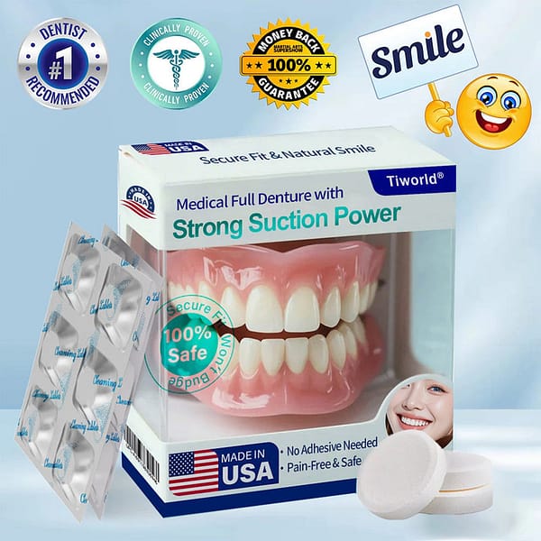 Tiworld® Medical Full Denture with Strong Suction