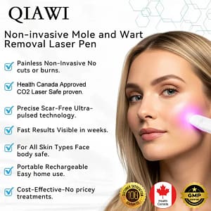 QIAWI™ All-in-One CO₂ Laser Eraser Pen | Removes Moles, Warts, Skin