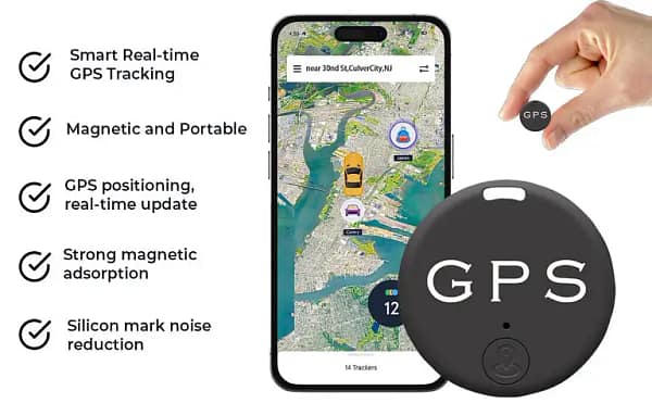 iRosesilk® EasyFind Mini Magnetic GPS Tracker